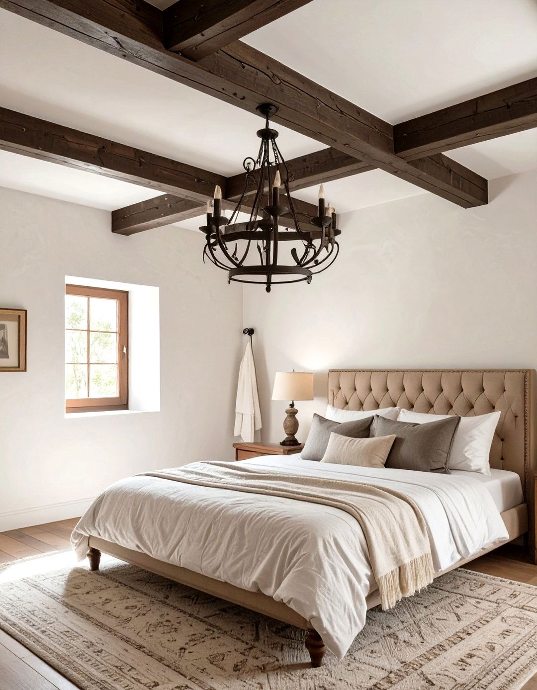 The Reclaimed Wood Beam Bedroom - 30 french country bedroom ideas