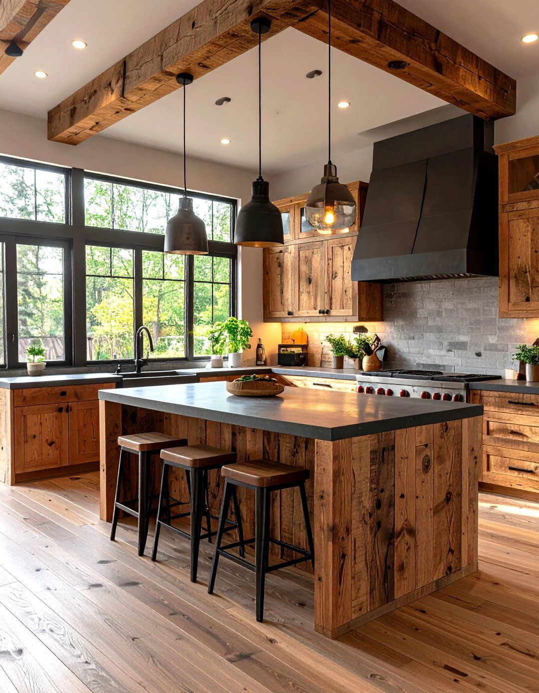 The Reclaimed Wood Kitchen - 30 kitchen cabinet ideas 2025