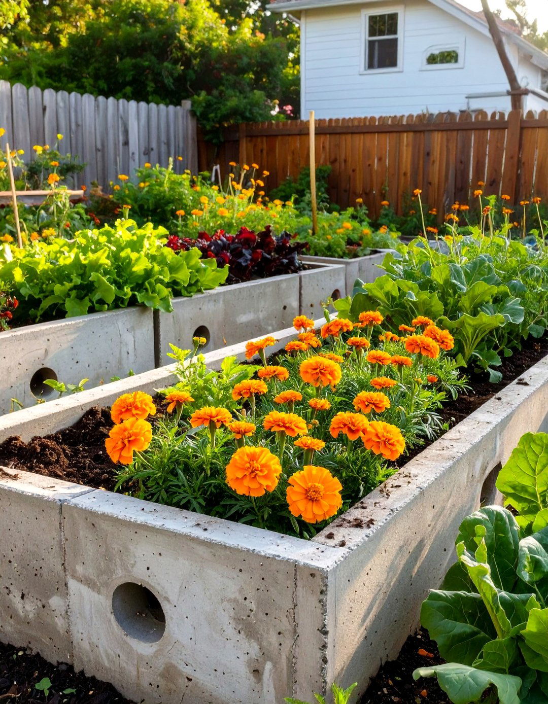 The Recycled Cinder Block Raised Garden - 30 ai raised garden design ideas
