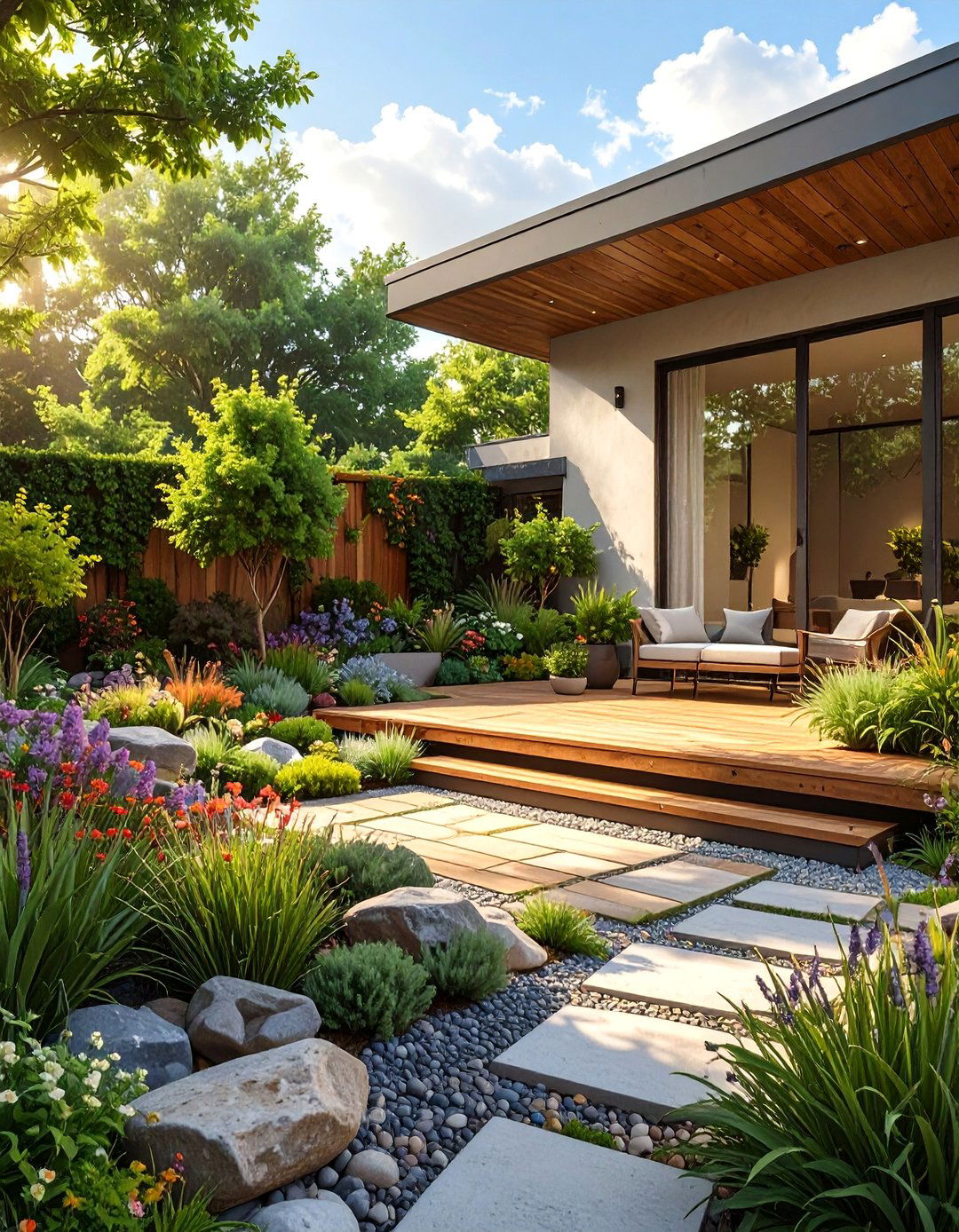 The Recycled Materials Modernist Design - 30 ai sustainable landscape design ideas
