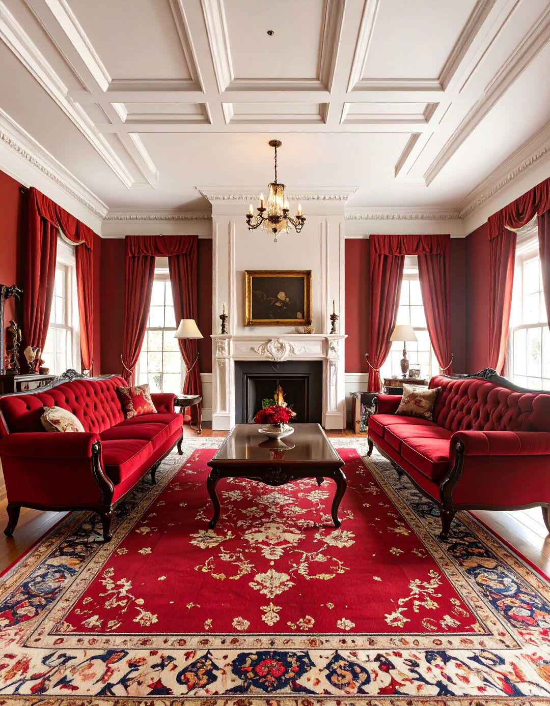 The Refined Georgian Colonial Living Room - 30 american colonial interior design ideas
