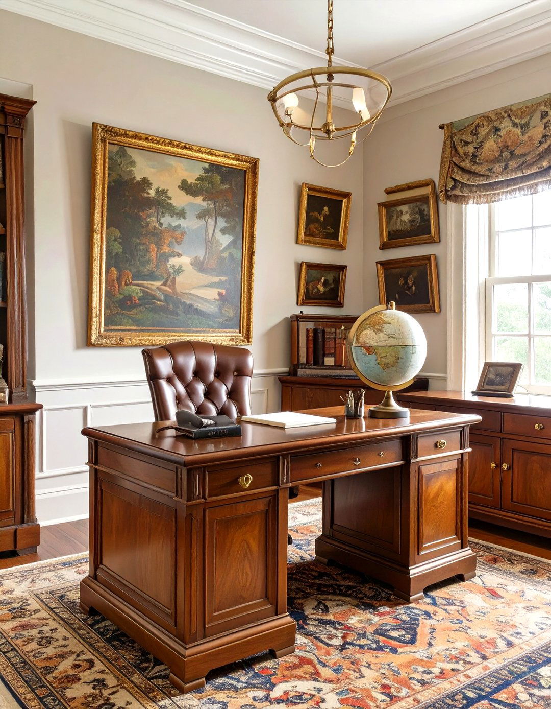 The Refined Heritage Home Office - 30 masculine home office ideas