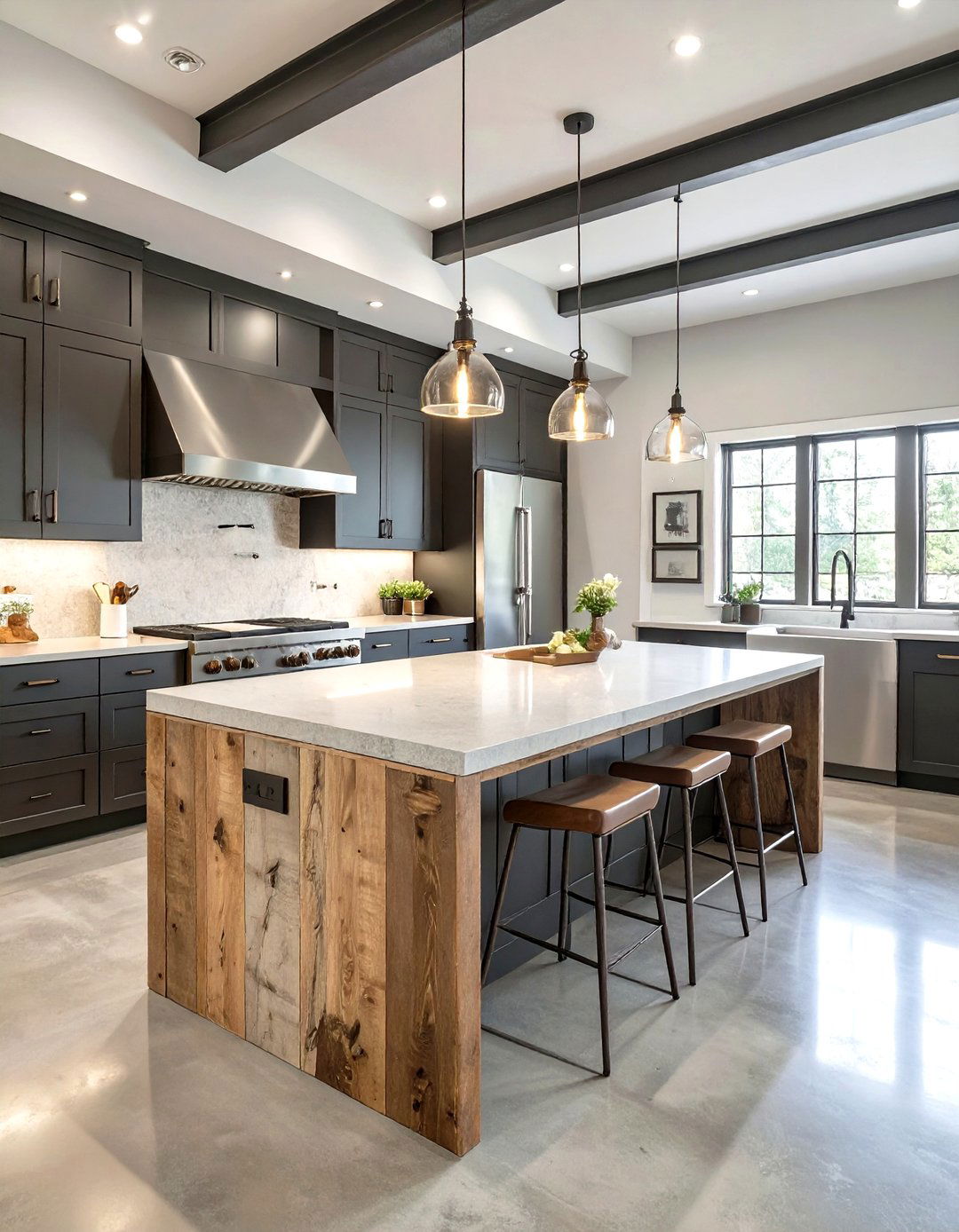 The Refined Industrial Kitchen - 30 industrial style interior design ideas