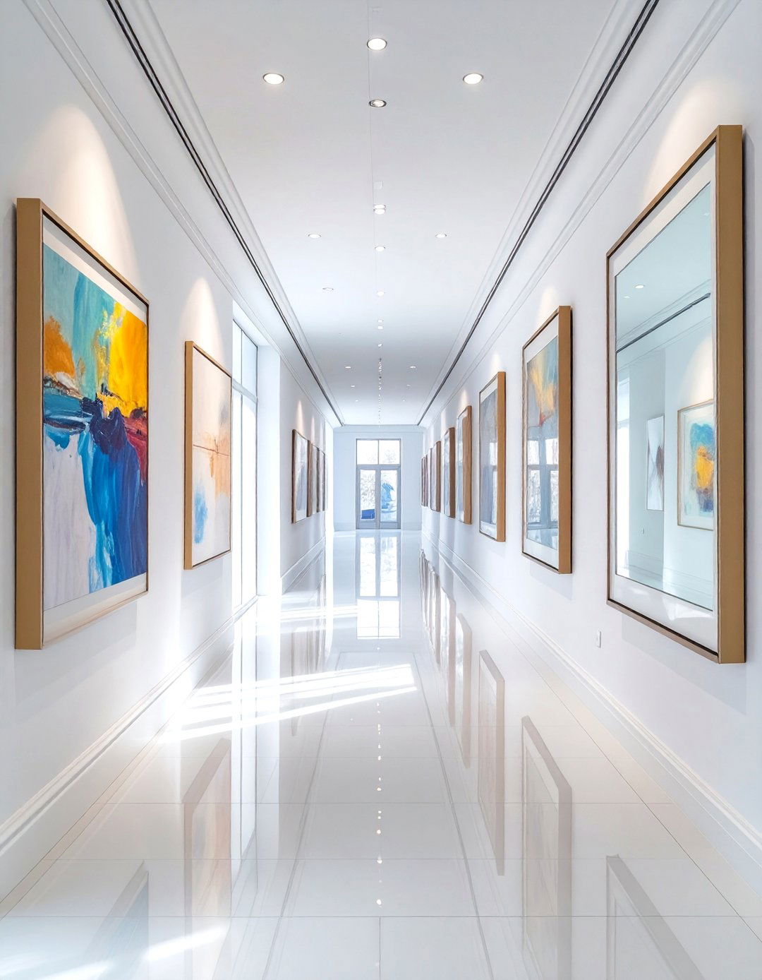 The Reflective Hallway Gallery - 30 interior design with natural light ideas