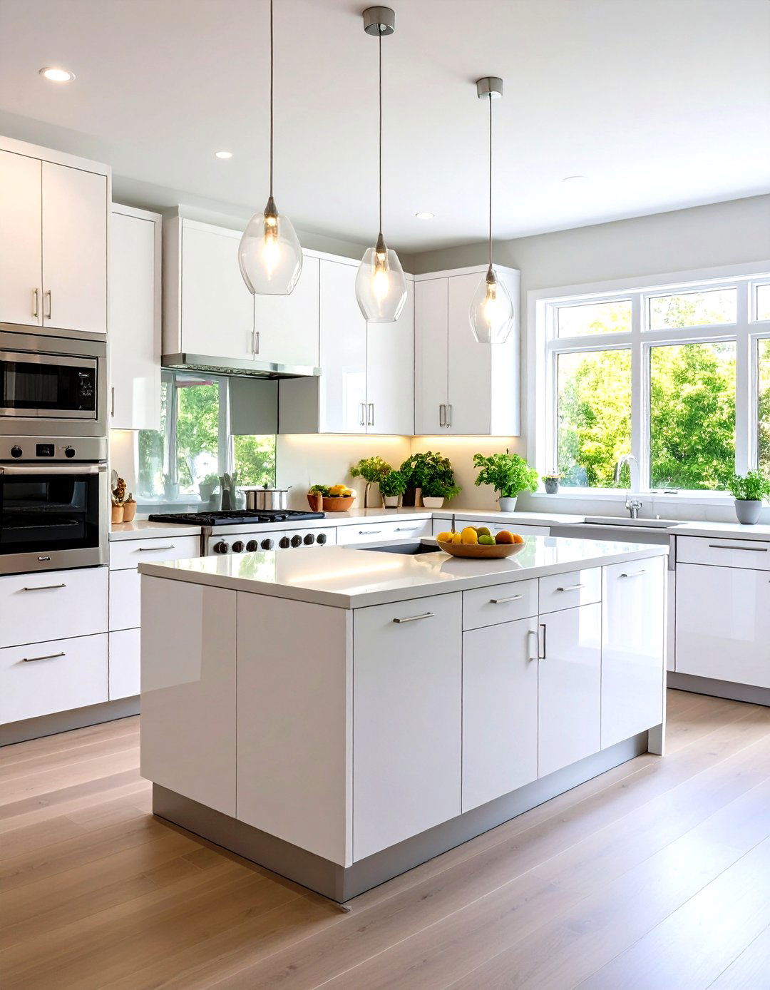 The Reflective High Gloss Kitchen - 30 limited space small l shaped kitchen design ideas
