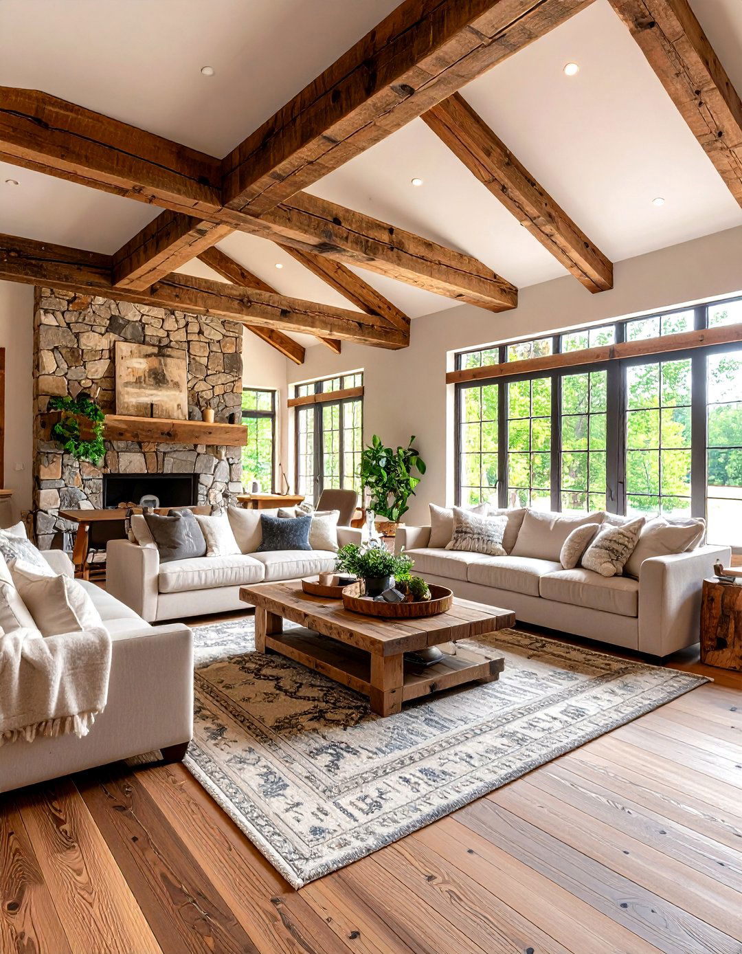 The Reimagined Rustic Farmhouse - 30 2025 living room trends
