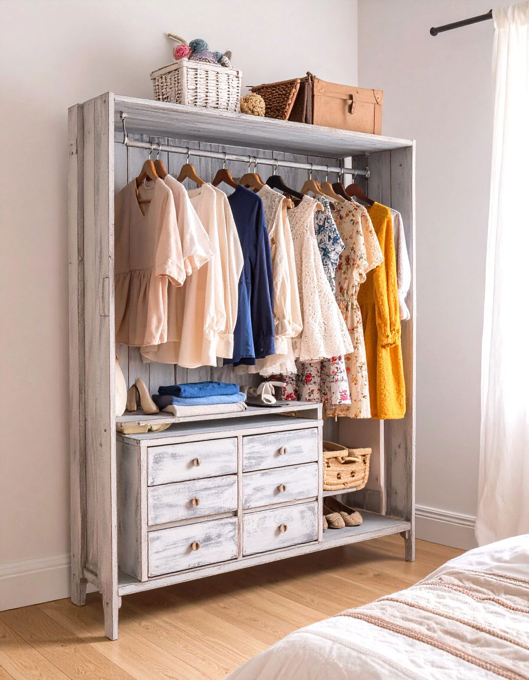 The Repurposed Furniture Wardrobe - 30 closet by design cost ideas