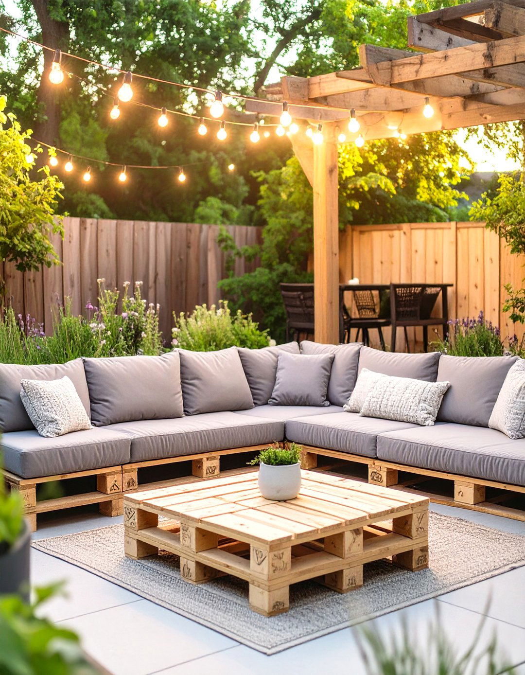 The Repurposed Pallet Patio - 30 best eco-friendly home decor ideas