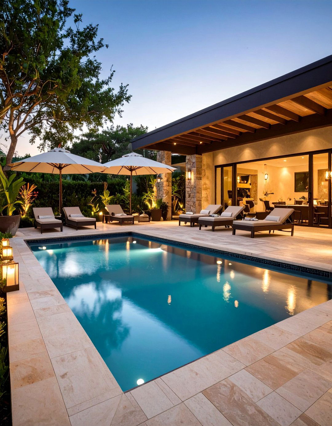 The Resort Style Pool and Spa Area - 30 landscape design and build ideas