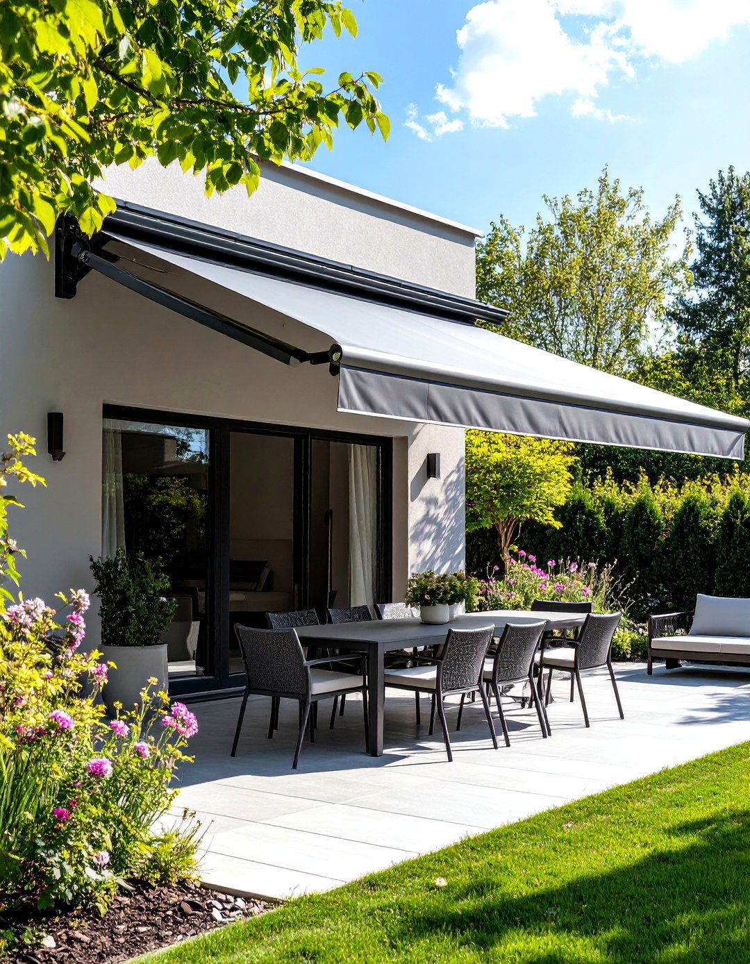 The Retractable Awning Roof System - 30 extension patio roof ideas