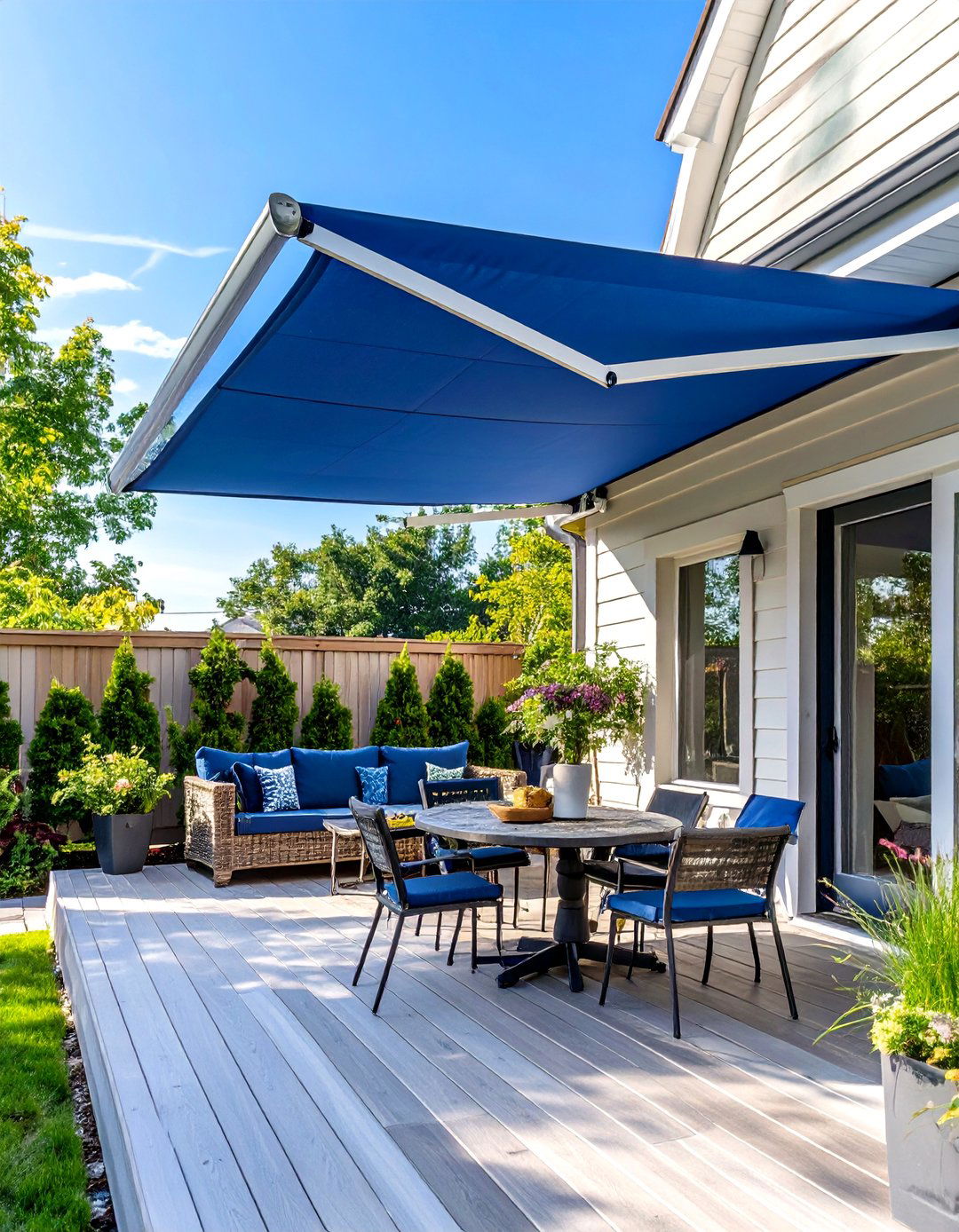 The Retractable Awning Solution - 30 deck canopy ideas
