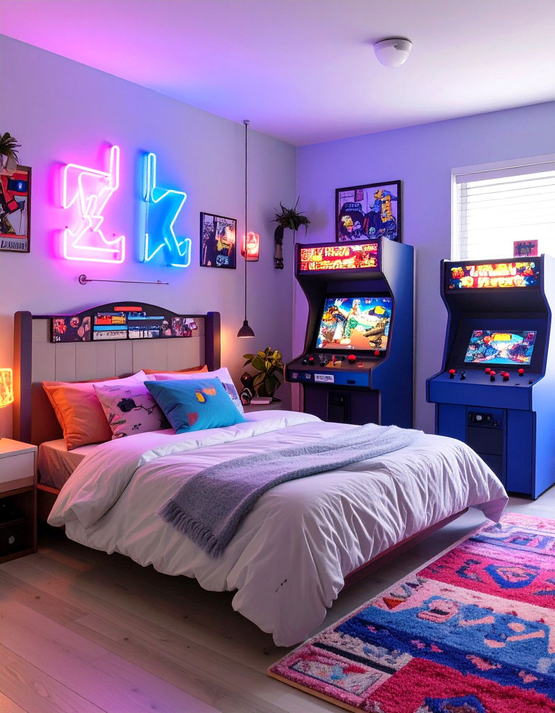 The Retro Arcade Gamer Bedroom - 30 gamer bedroom ideas