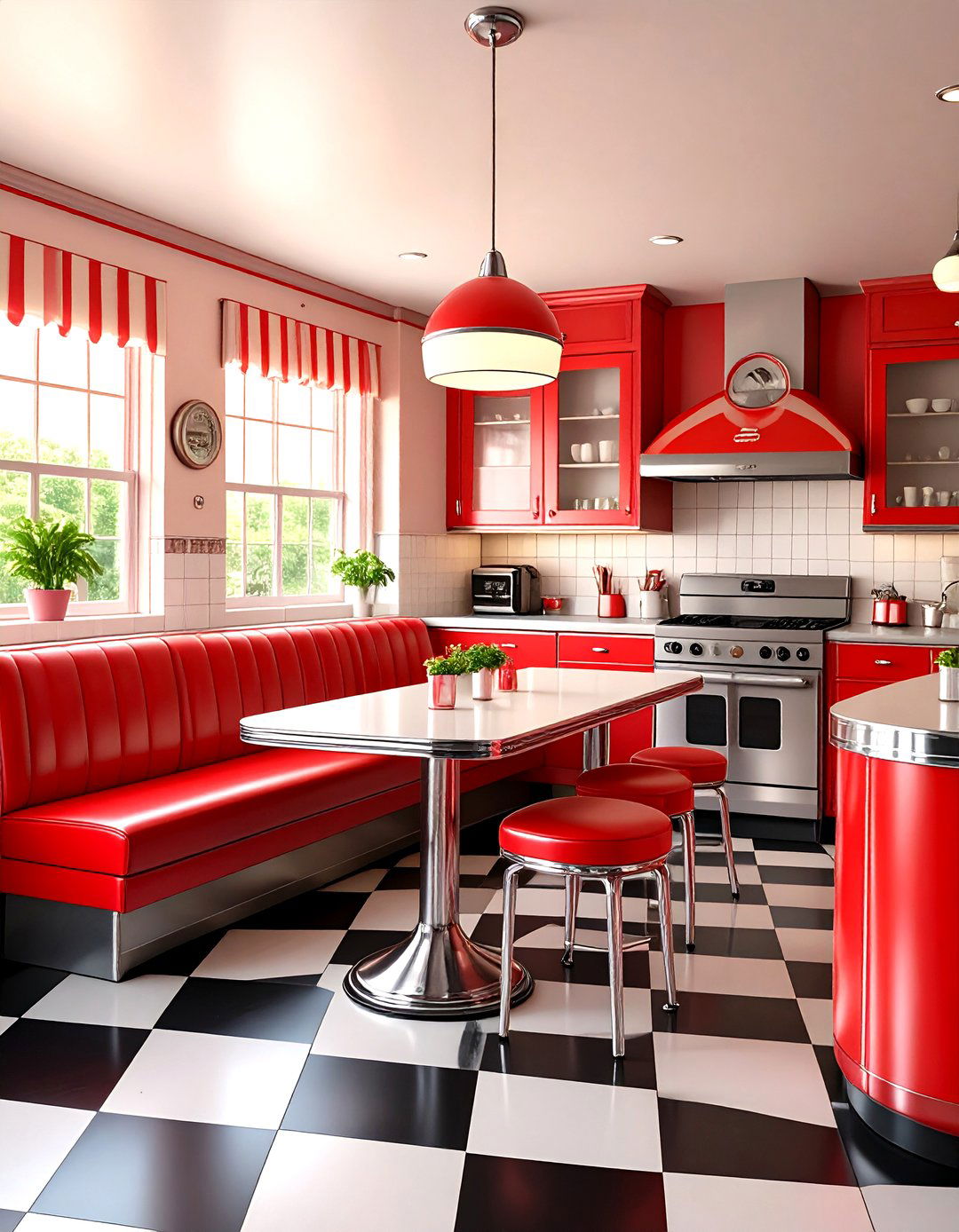 The Retro Diner Kitchen - 30 kitchen theme ideas