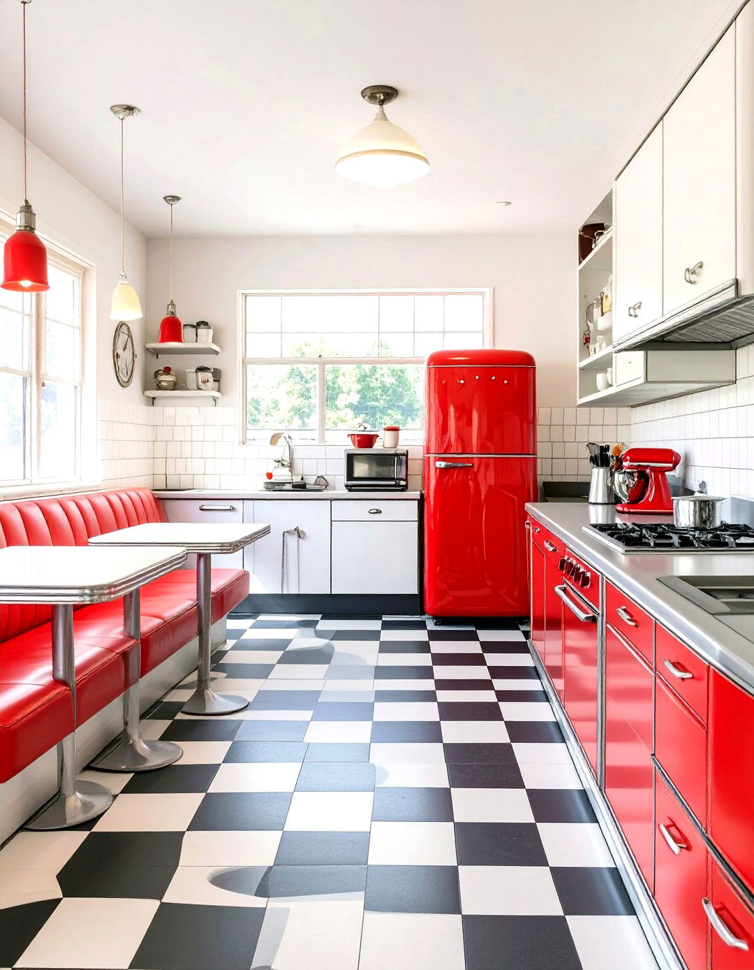 The Retro Diner Kitchen - 30 design kitchen online ideas