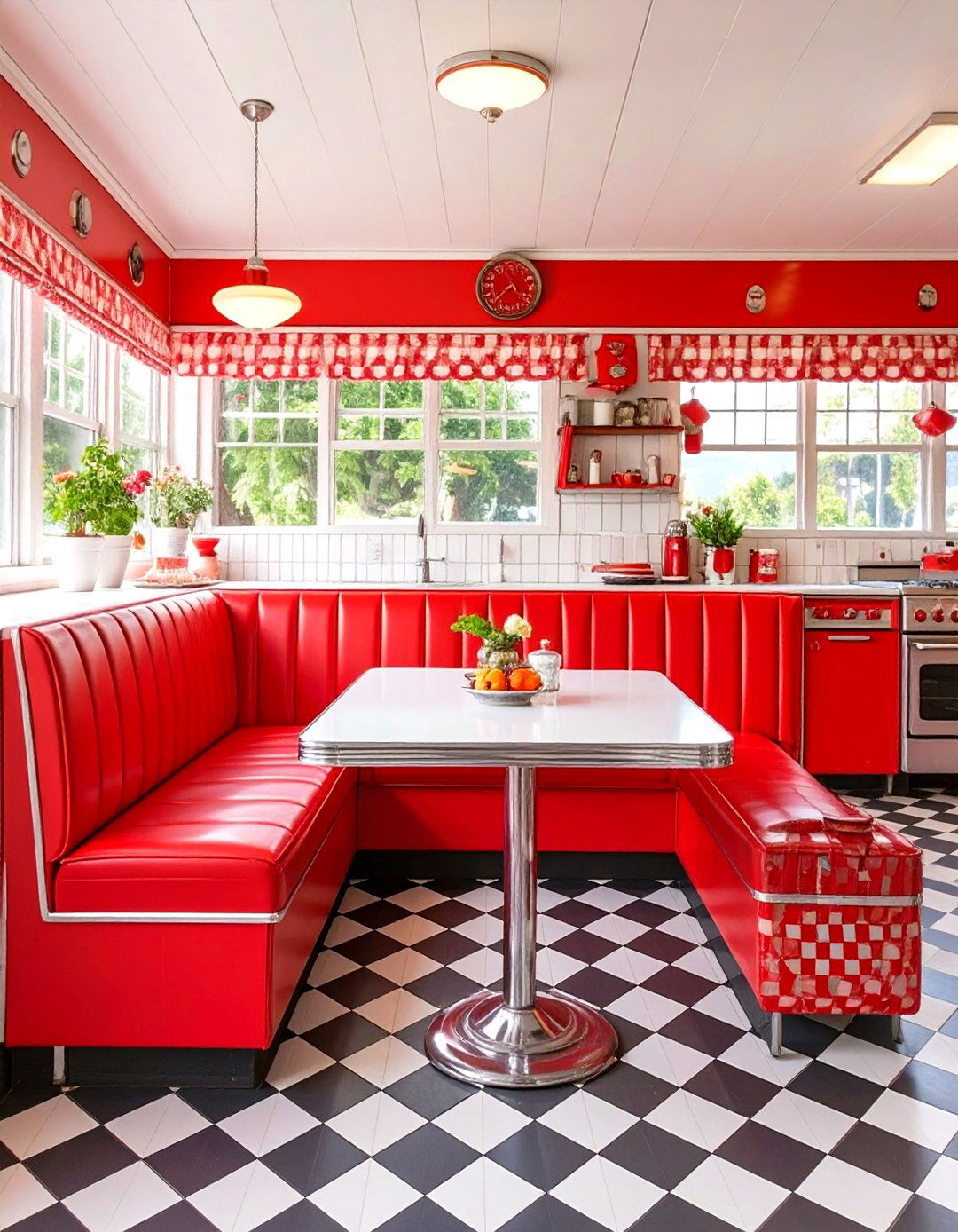 The Retro Diner Kitchen - 30 free online kitchen design ideas