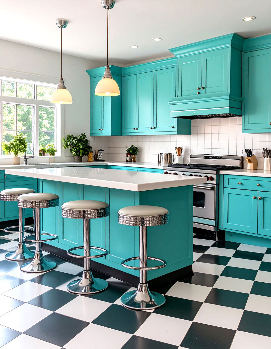 The Retro Diner Kitchen - 30 kitchen inspiration
