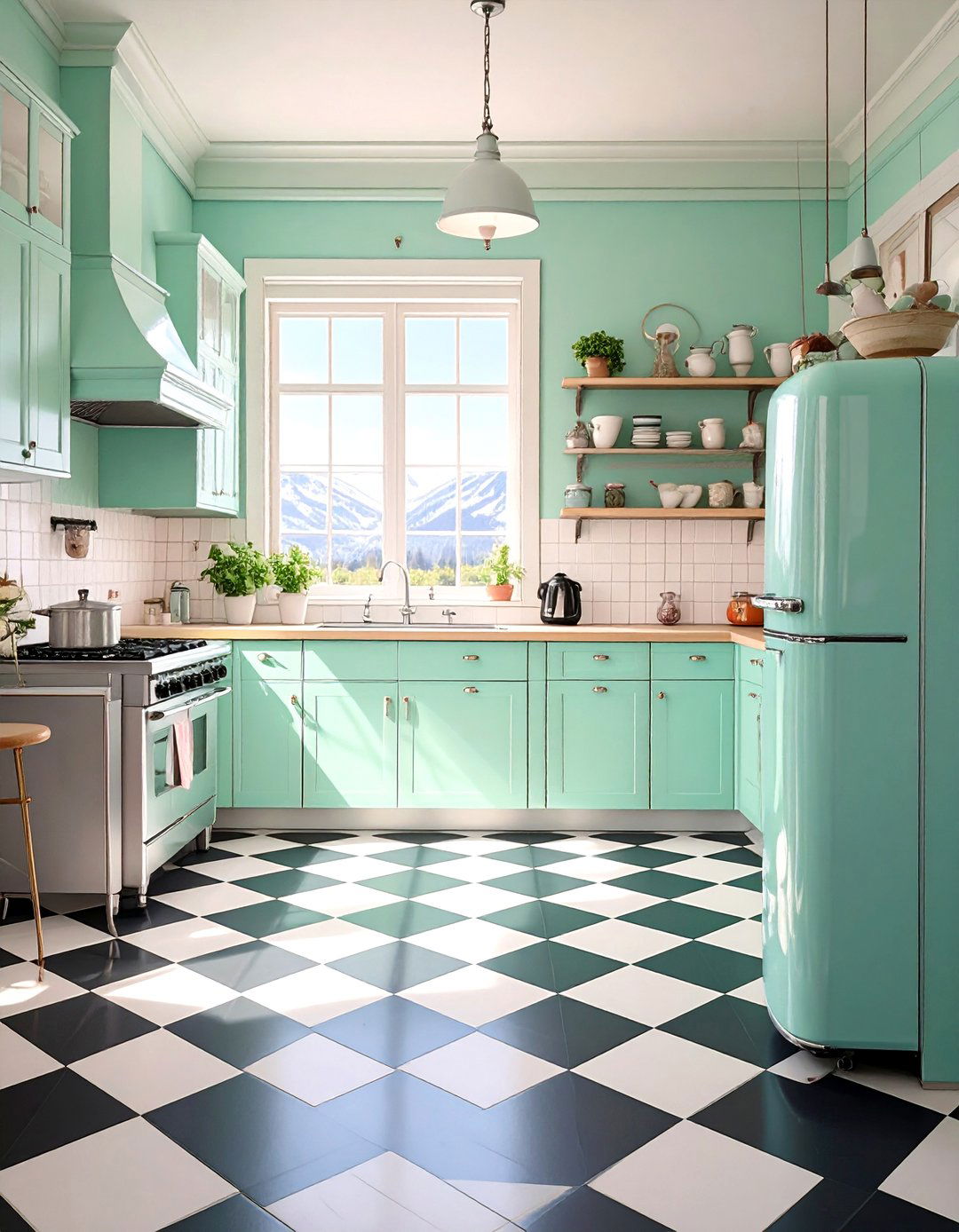 The Retro Inspired Cabin Kitchen - 30 cabin kitchen ideas