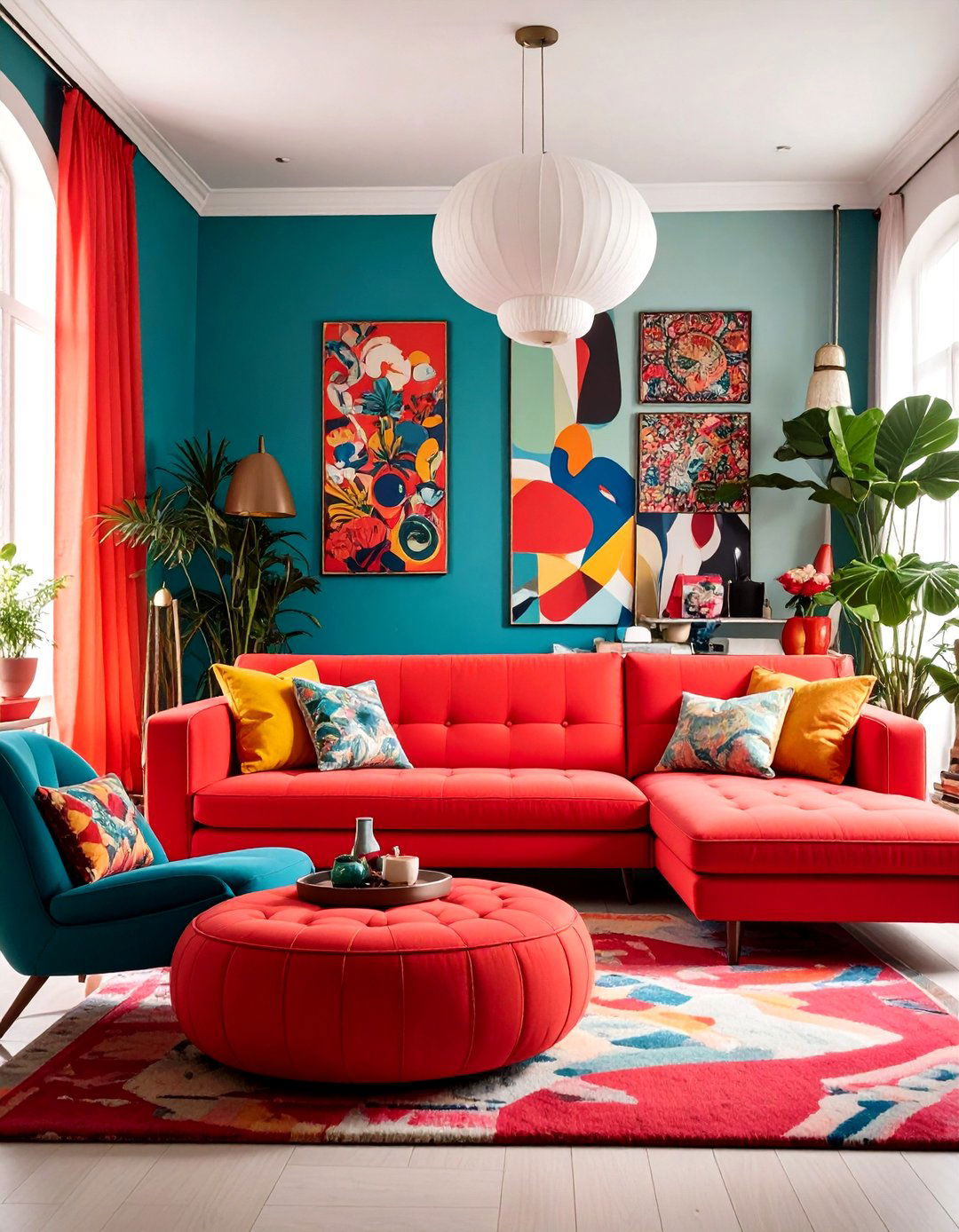 The Retro Pop Art Living Room - 30 home decor ideas living room