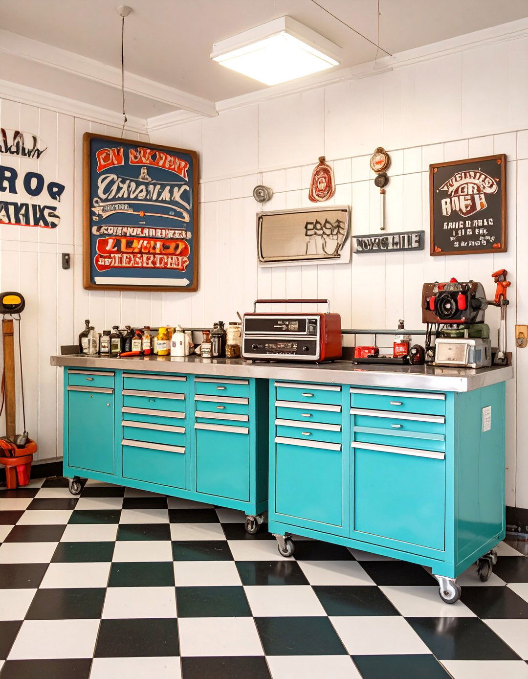The Retro s Garage Shop - 30 garage shop ideas