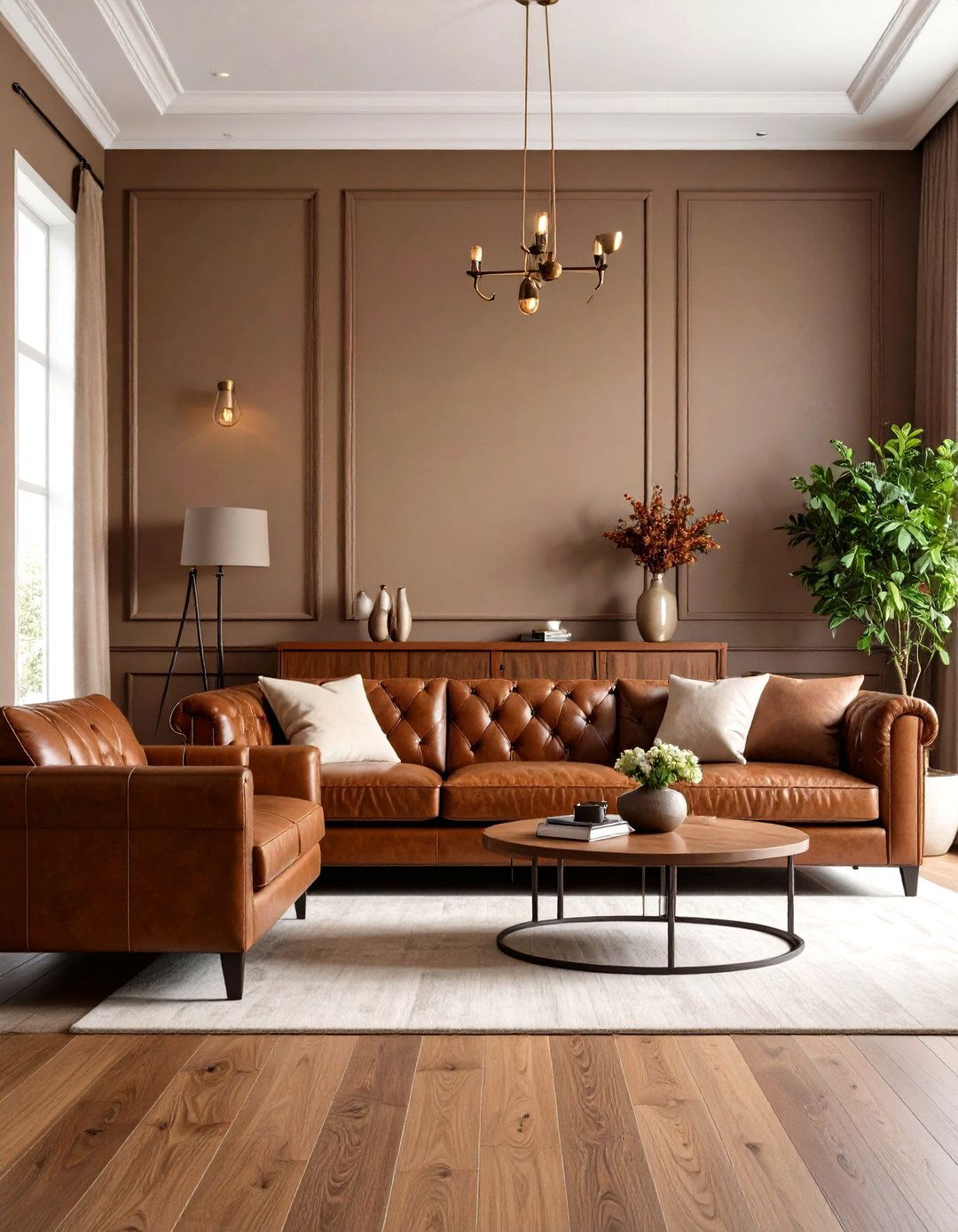 The Return of Brown Living Rooms - 30 interior design trends 2025 living room