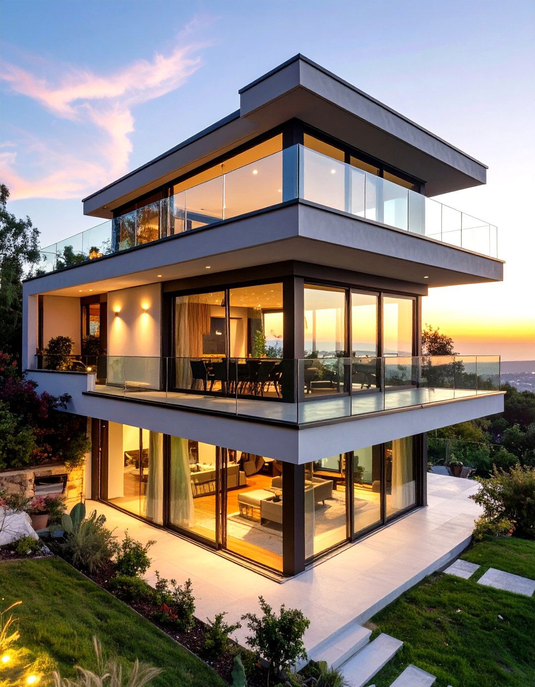 The Reverse Living Plan - 30 low budget simple two storey house design ideas