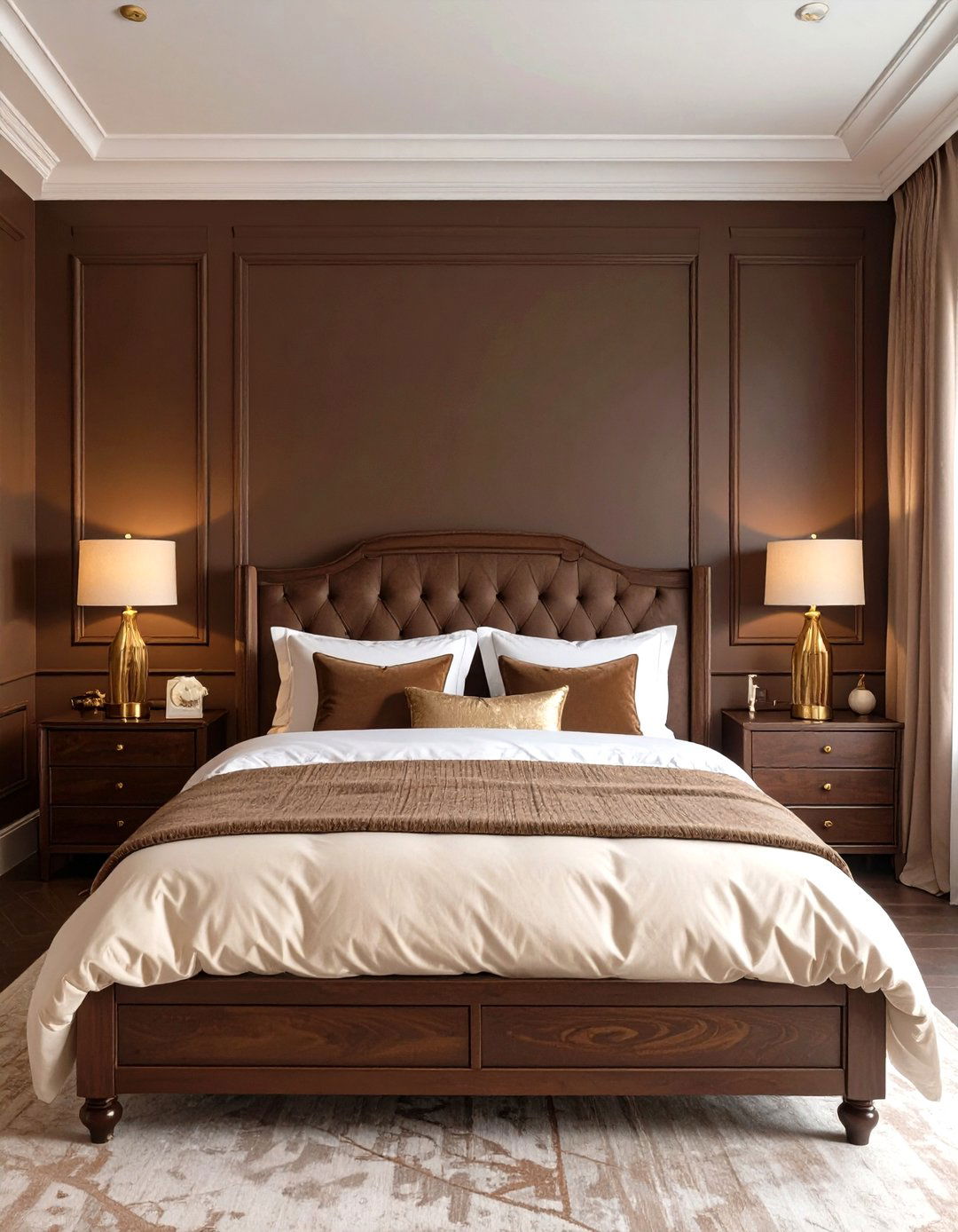 The Rich Chocolate Brown Bedroom - 30 cozy moody bedroom ideas