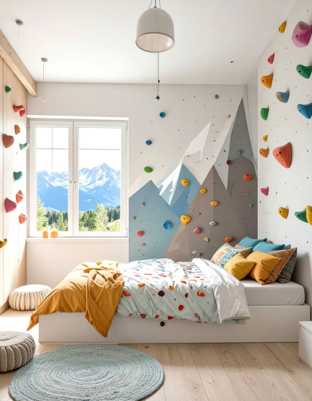 The Rock Climbers Peak Bedroom - 30 boy bedroom ideas