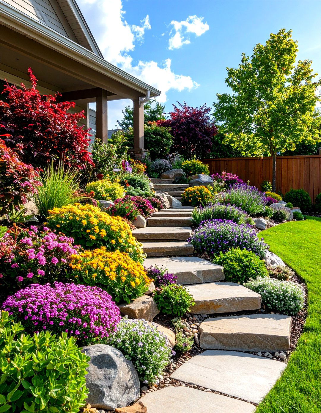 The Rock Garden with Alpine Plants - 30 front yard and backyard landscaping ideas