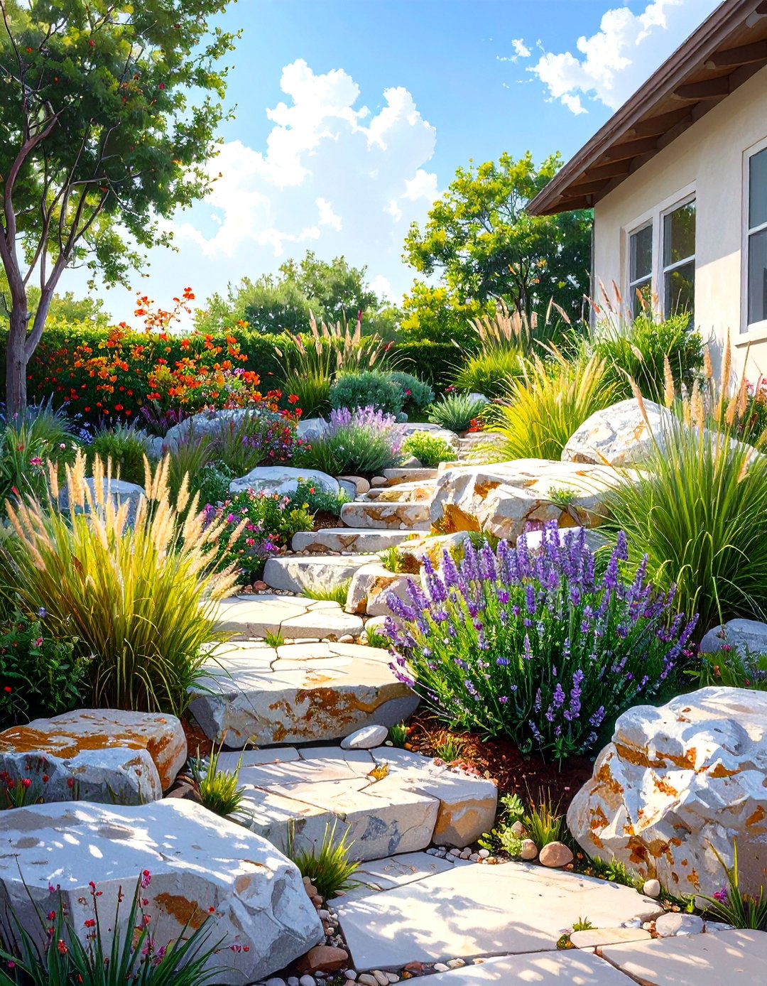 The Rock Garden with Alpine Plants - 30 low maintenance florida landscaping ideas