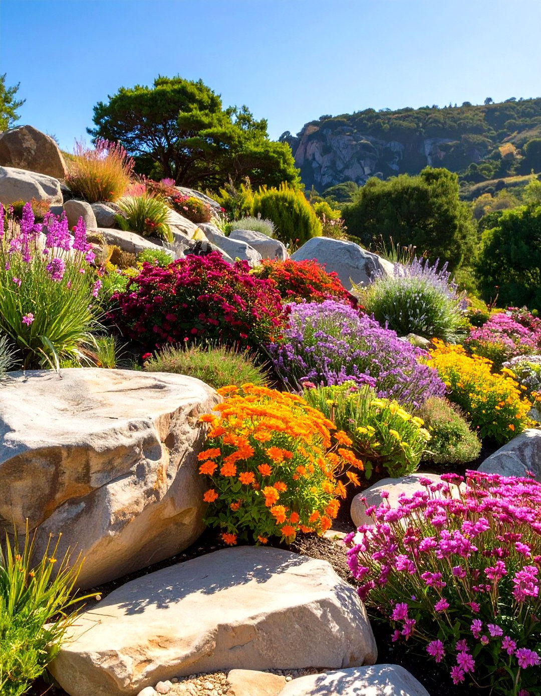 The Rock Garden with Alpines - 30 low maintenance cottage garden ideas