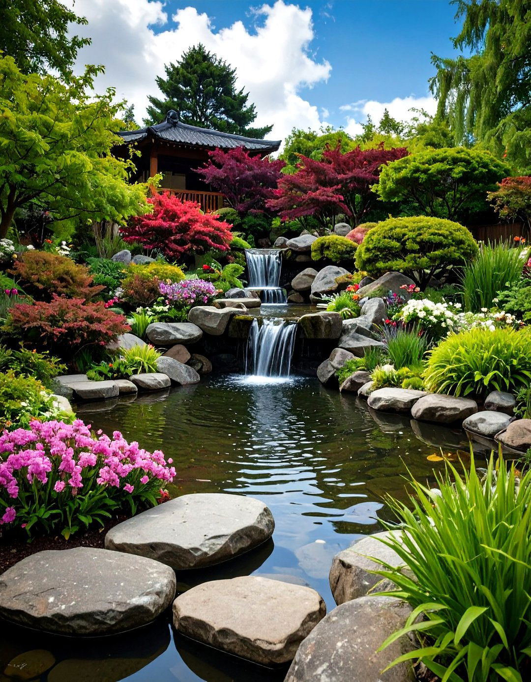 The Rock and Boulder Garden Pond - 30 garden pond ideas