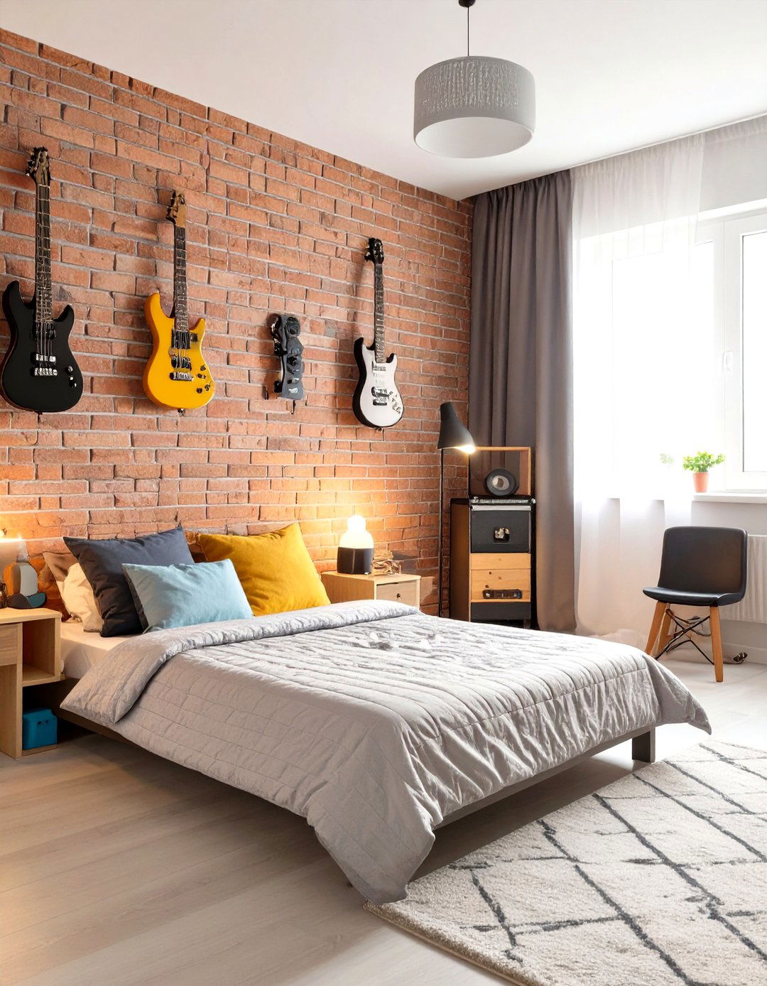 The Rockstar Music Bedroom - 30 kids bedroom ideas