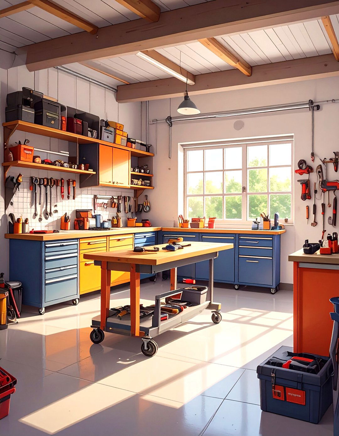 The Rolling and Mobile Garage - 30 organize garage ideas