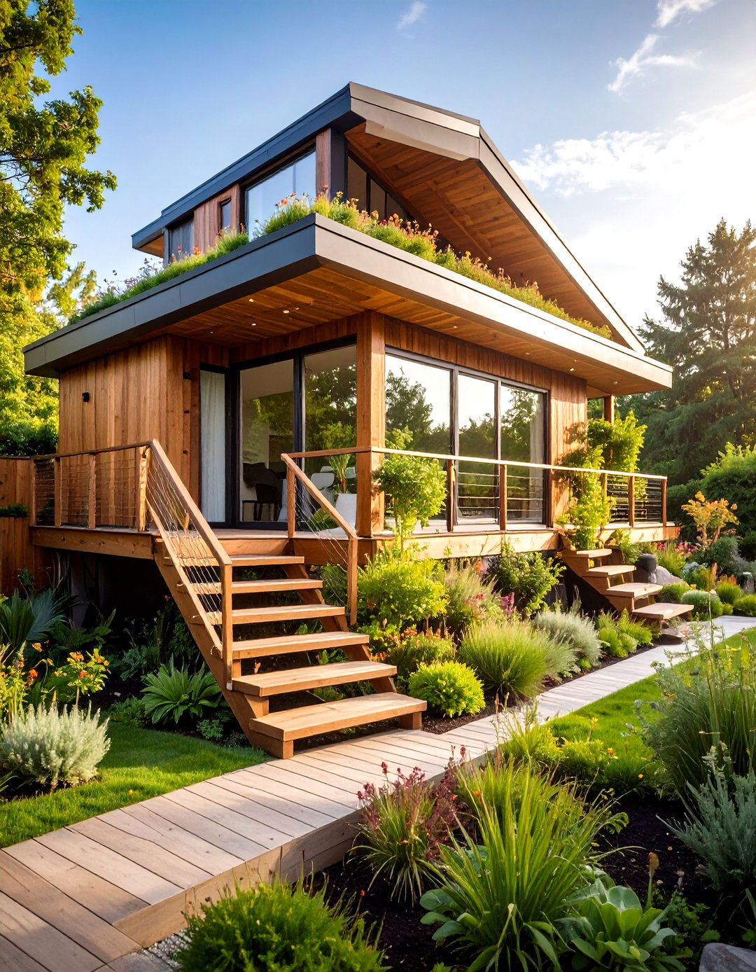 The Rooftop Garden Backyard ADU - 30 backyard adu ideas