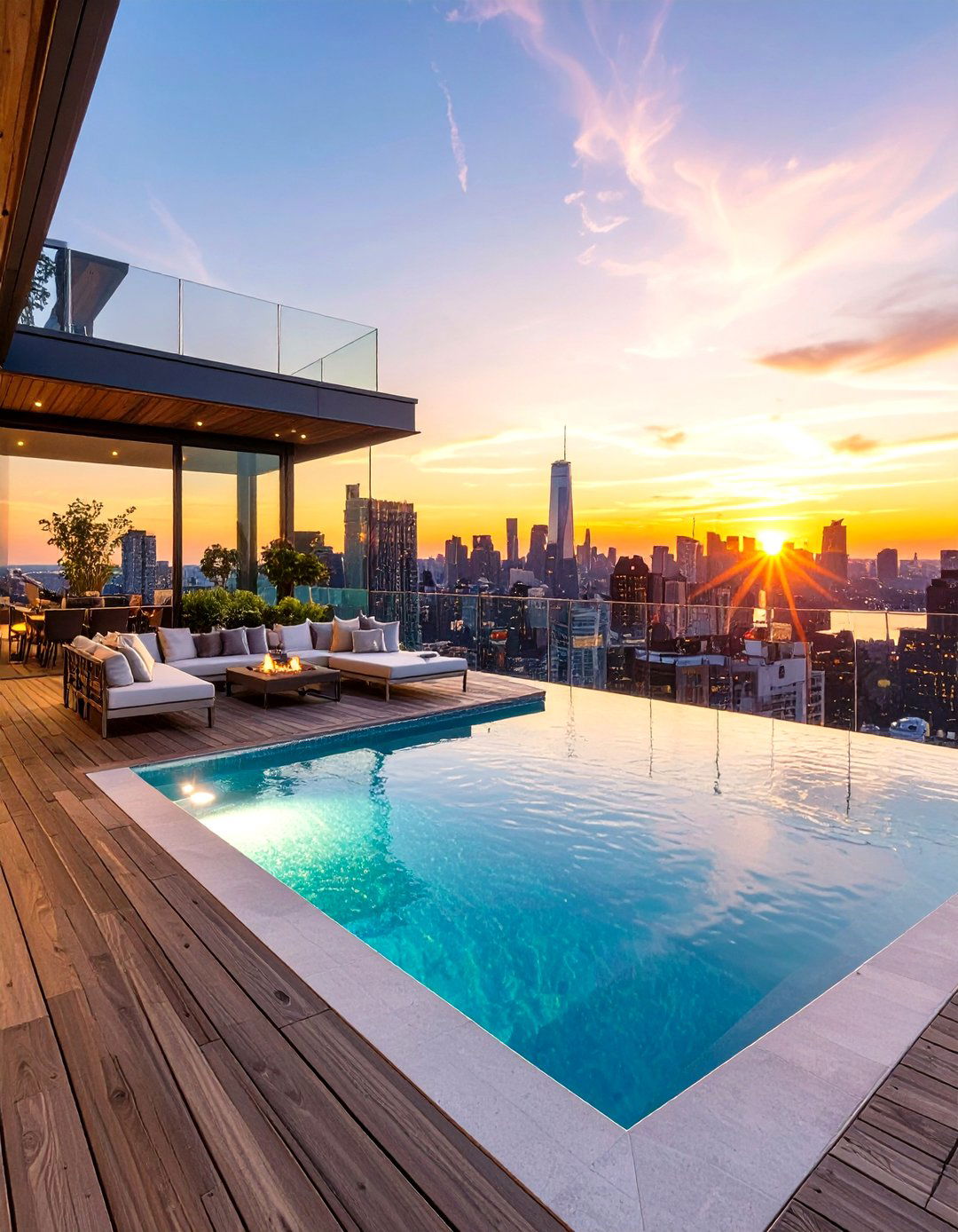 The Rooftop Infinity Pool Oasis House Design - 30 luxury house design ideas