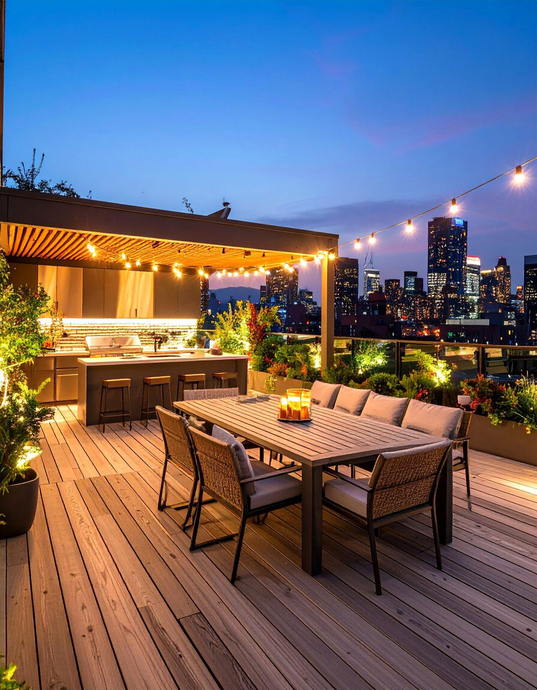 The Rooftop Terrace Kitchen - 30 backyard kitchen ideas