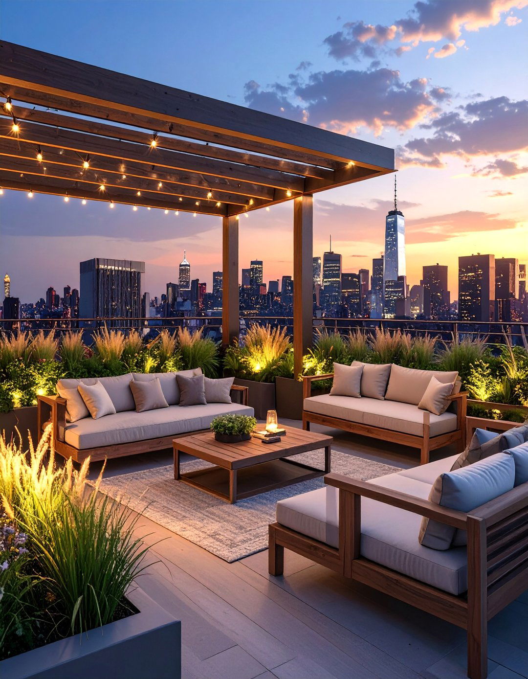 The Rooftop Terrace Retreat - 30 commercial landscape design ideas