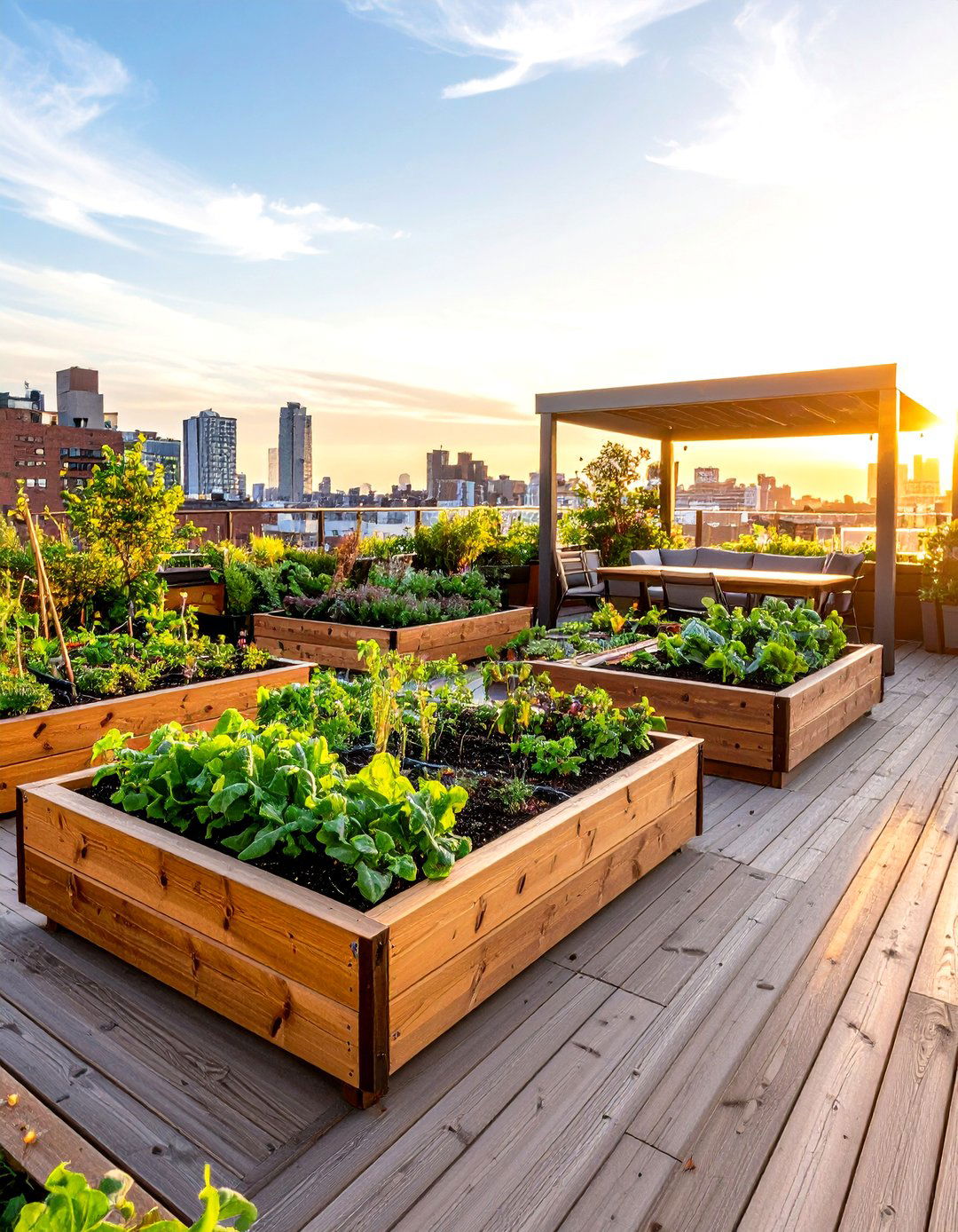 The Rooftop Urban Farm Raised Garden Beds - 30 ideas for raised garden beds