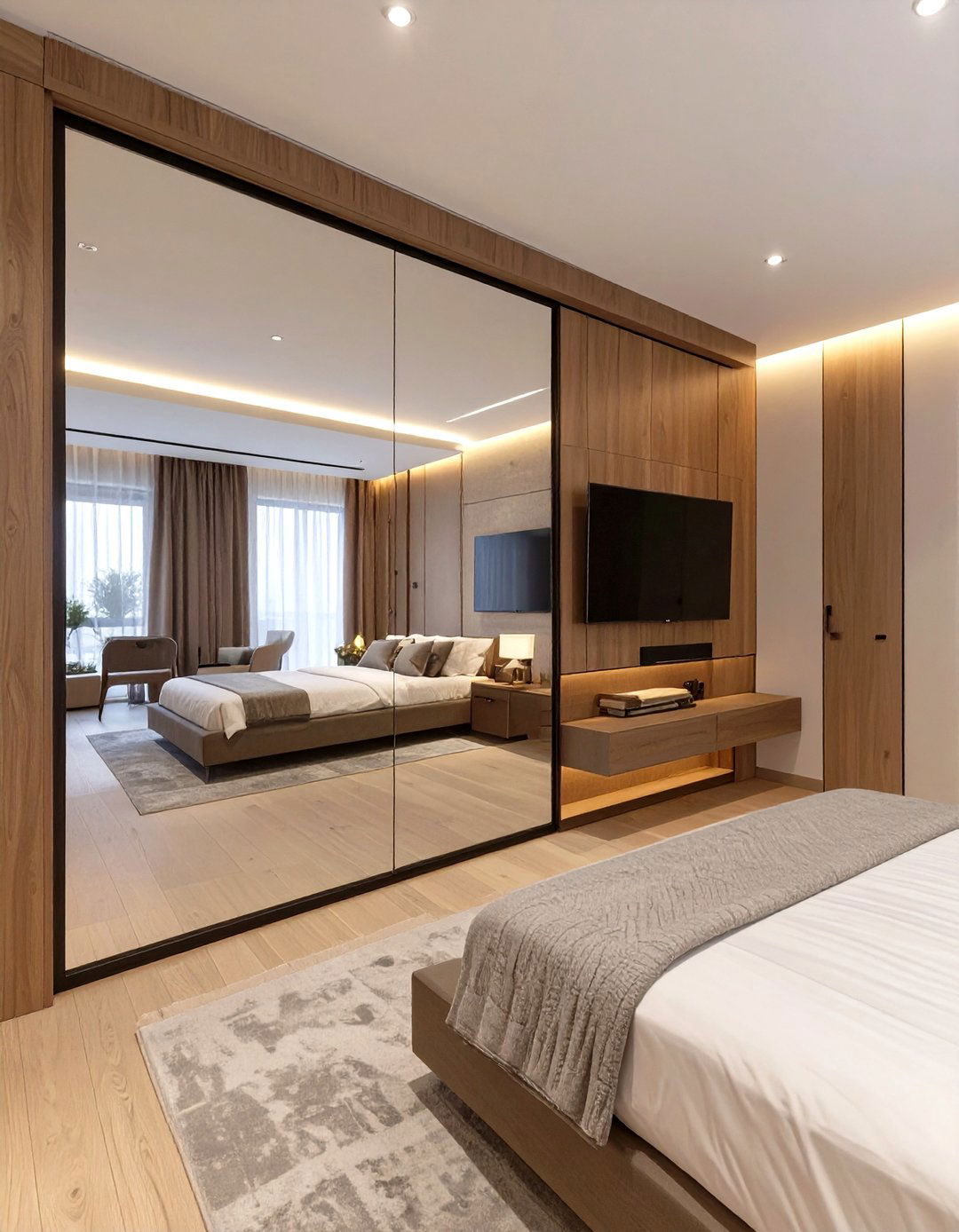 The Rotating Panel Bedroom - 30 broom tv ideas