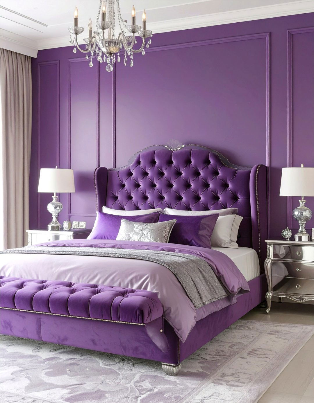 The Royal Purple Bedroom - 30 dark romantic bedroom ideas