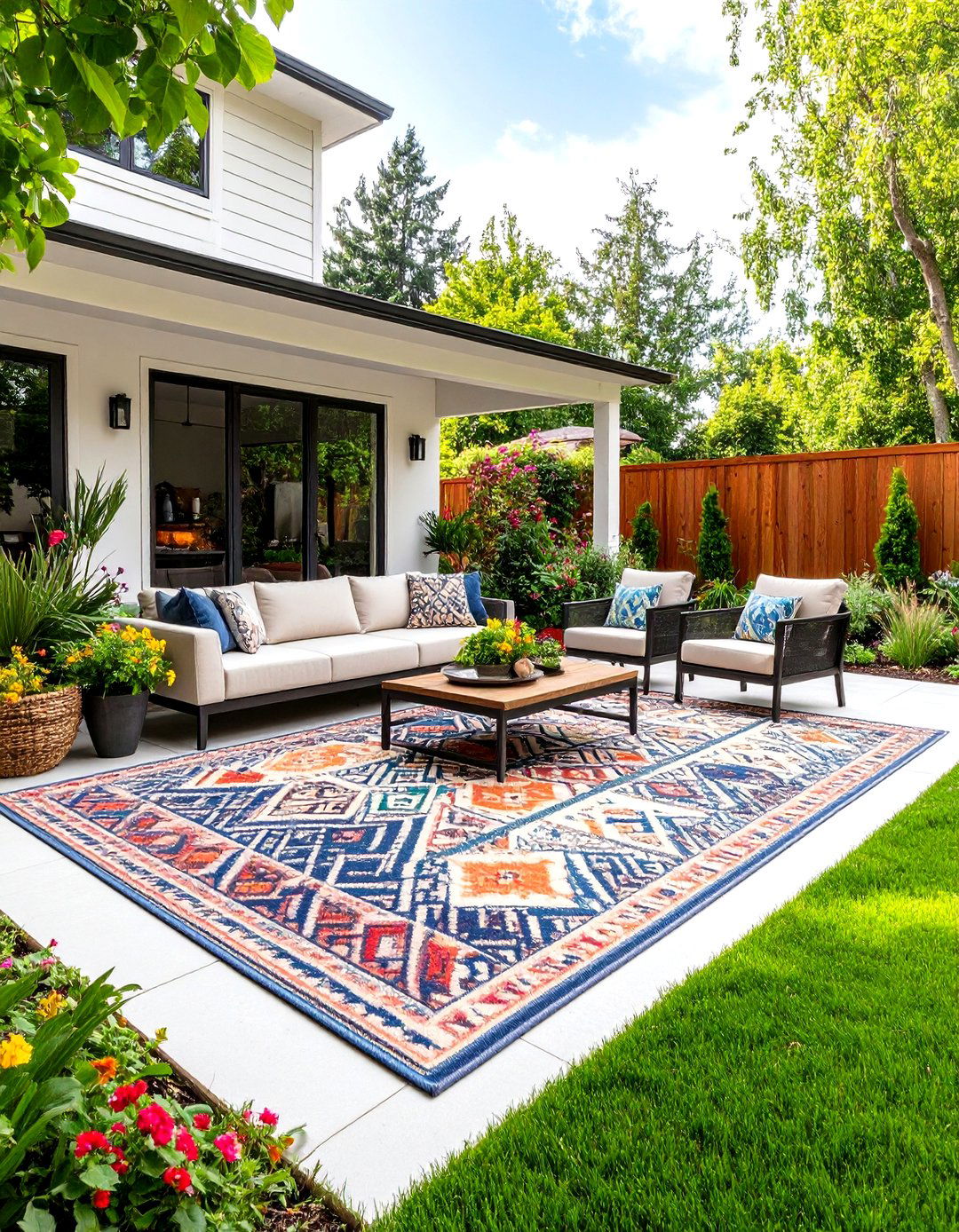 The Rug Centric Patio - 30 easy patio ideas