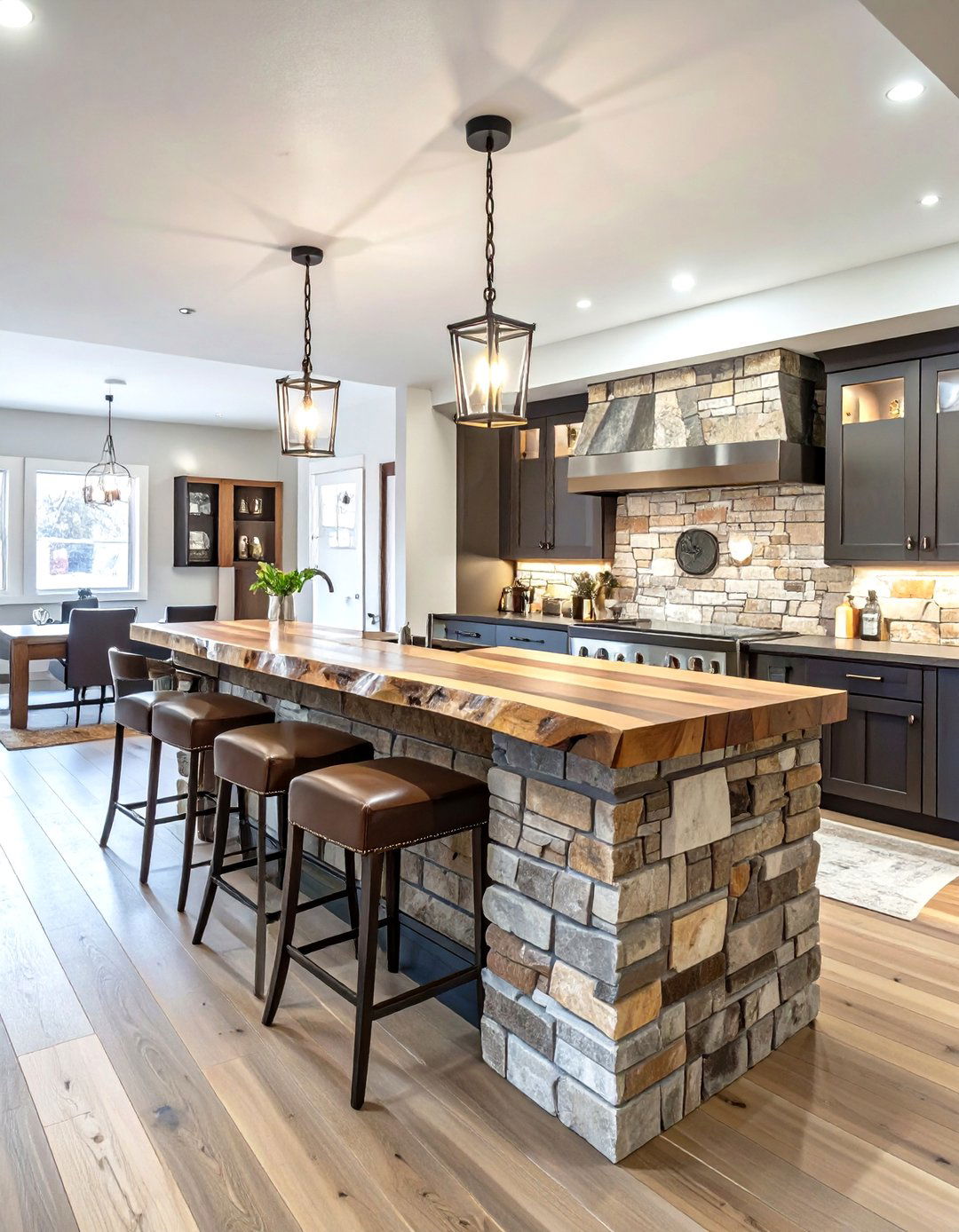 The Rustic Basement Bar Retreat - 30 basement wet bar ideas