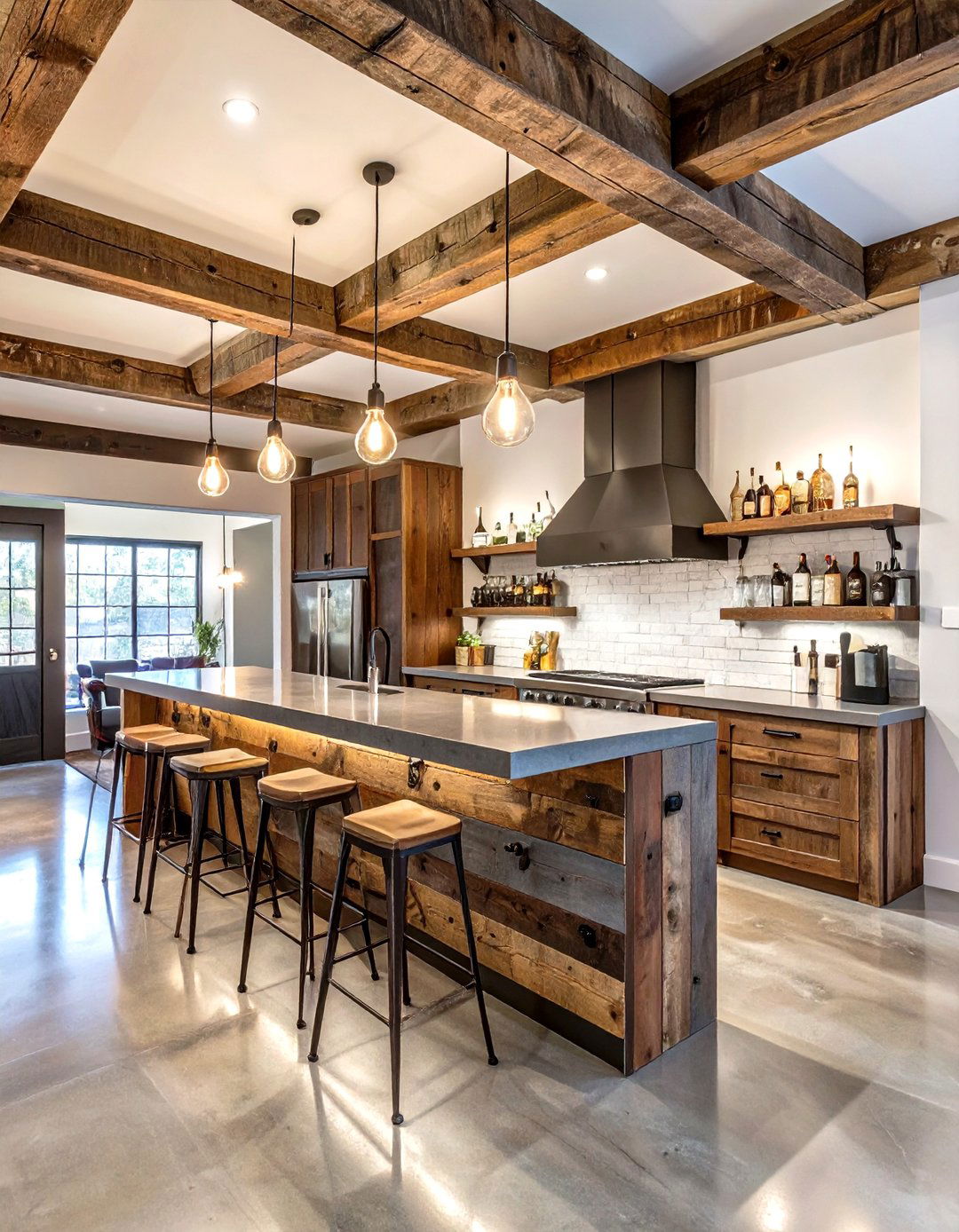 The Rustic Basement Bar - 30 basement decor ideas