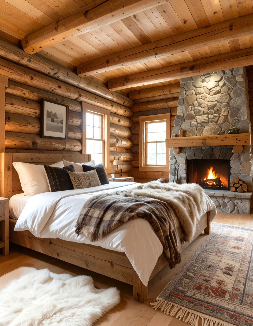 The Rustic Cabin Bedroom - 30 interior design images ideas