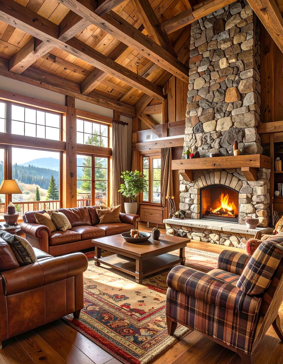The Rustic Cabin Great Room - 30 home decor ideas thehometrotters