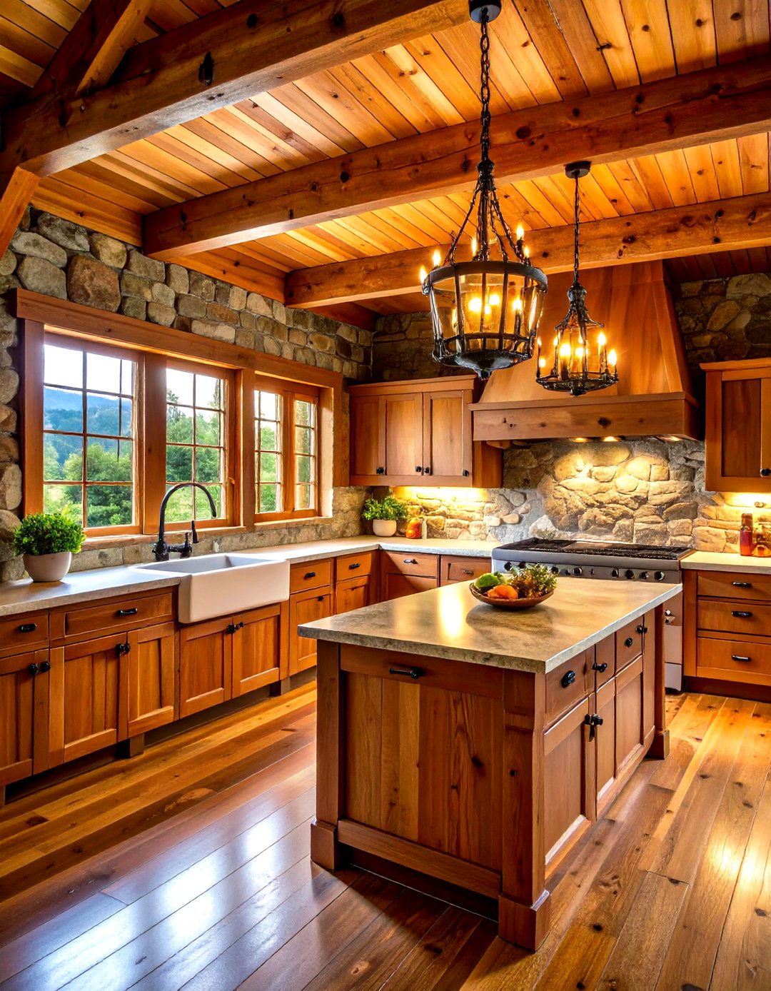 The Rustic Cabin Kitchen - 30 kitchen design pictures ideas