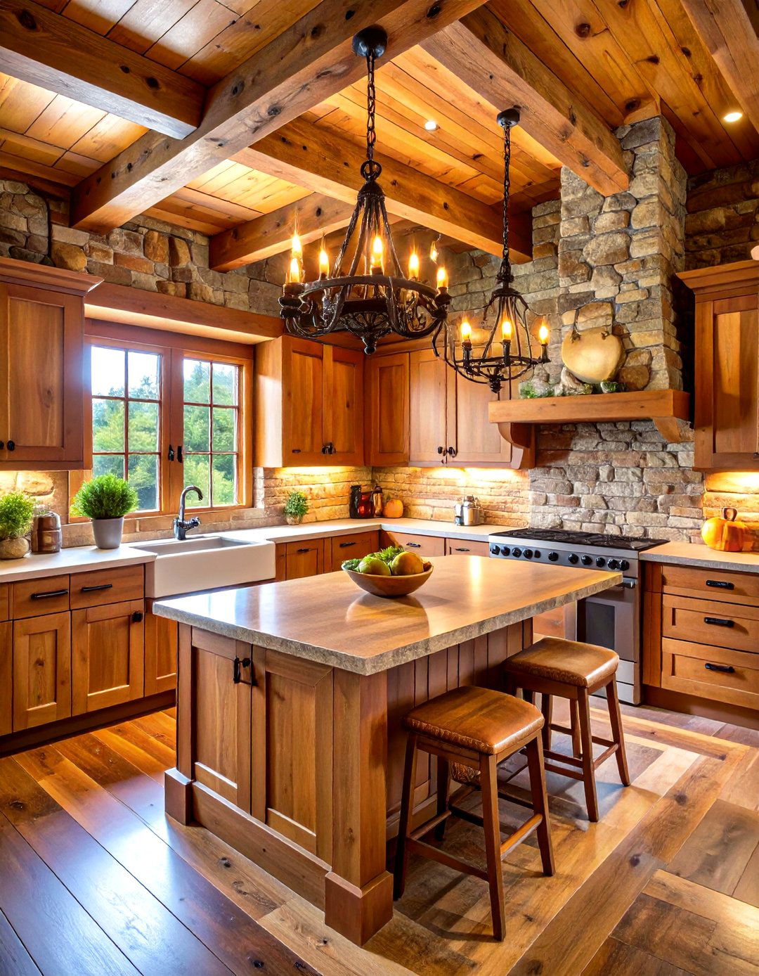 The Rustic Cabin Kitchen - 30 kitchen makeover ideas