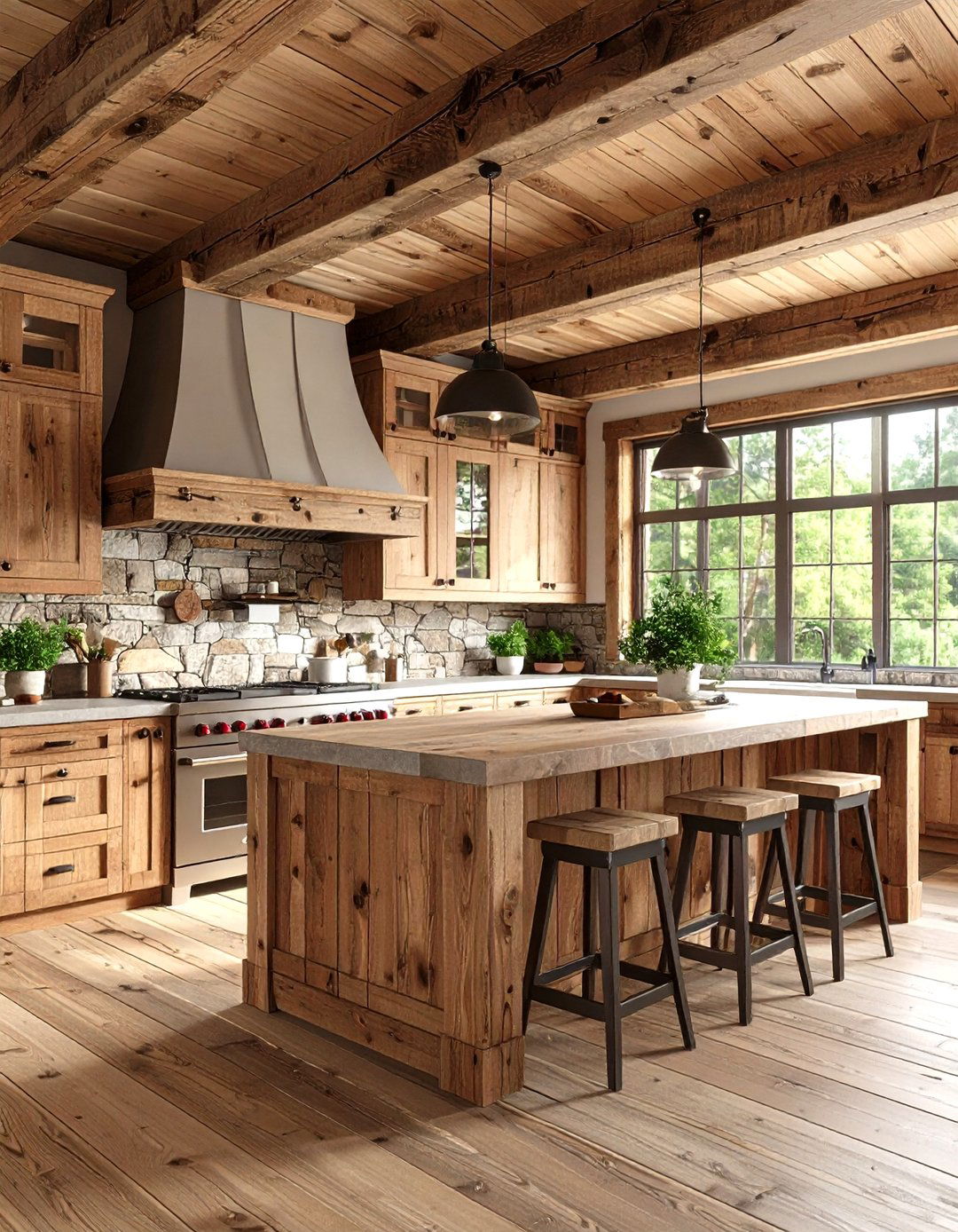 The Rustic Cabin Kitchen - 30 kitchen remodeling ideas