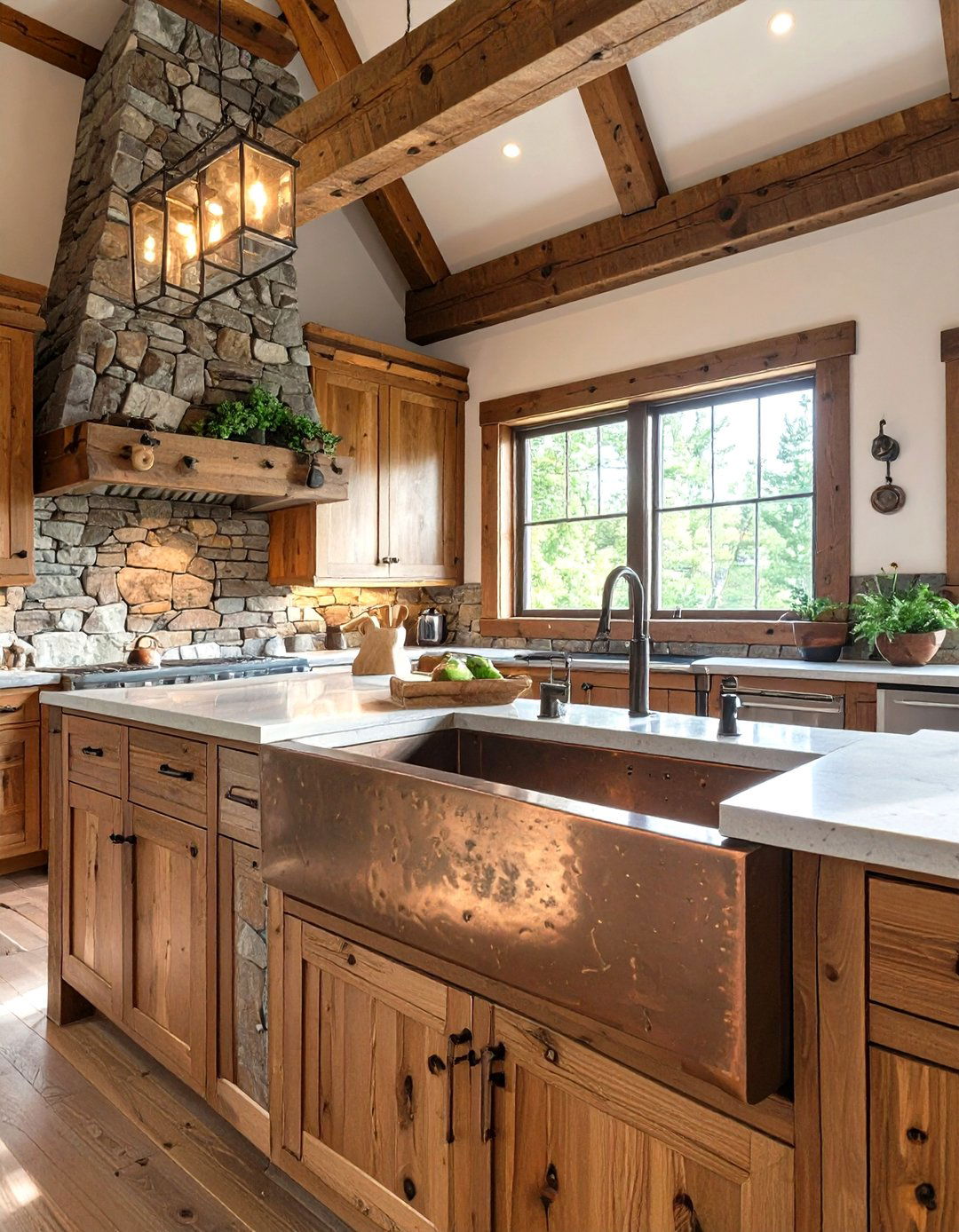 The Rustic Cabin Kitchen - 30 lowes kitchen design ideas