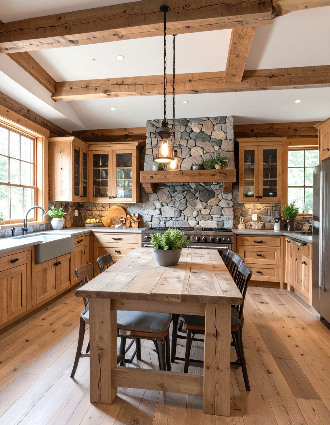 The Rustic Cabin Kitchen - 30 free kitchen design ideas